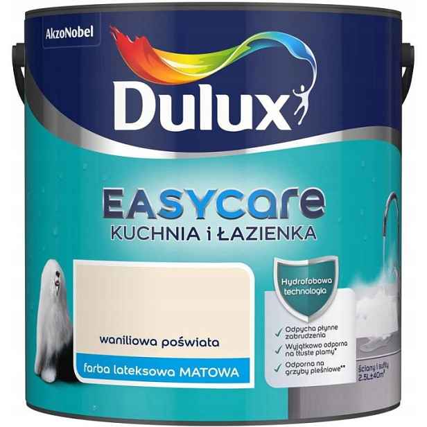Dulux Barva Easycare Kuchyň A Koupelna 2,5L Vanilková Barva