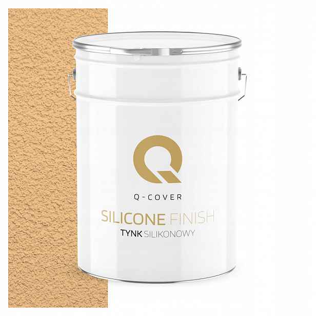 Silikonová Fasádní Omítka Oranžová Světlá 15 Kg Granulace 3.0 mm F764