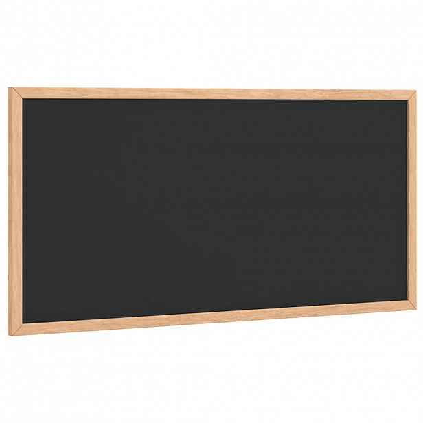 vidaXL Křídová tabule s rámem z masivního borovicového dřeva černá 60 x 30 cm