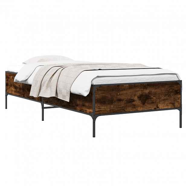 vidaXL Rám postele Kouřový dub 80 x 200 cm Kompozitní dřevo