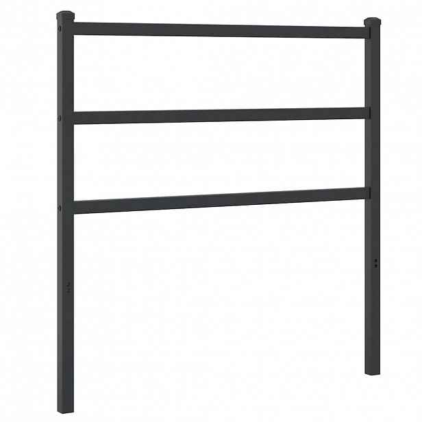 vidaXL Kovové náhradní čelo postele černé 90 cm