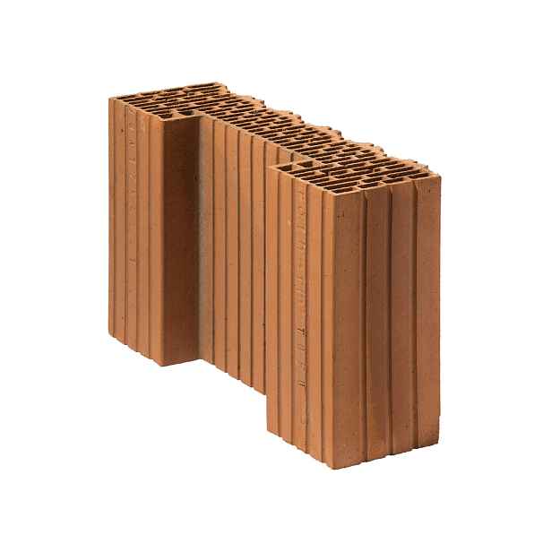 Cihla broušená poloviční koncová Porotherm 44 EKO Profi DF 1/2 K P8 440×125×249 mm