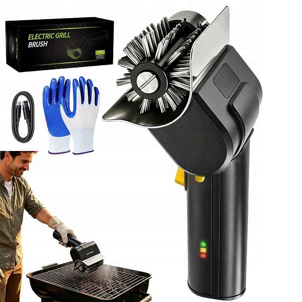 Elektrický kartáč na grilování Kartáč na čištění grilu Zesílený