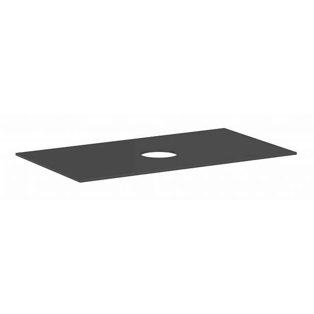 Hansgrohe Xevolos E - Deska pod umyvadlo, 98x55 cm, výřez uprostřed, matná šedá 54329760