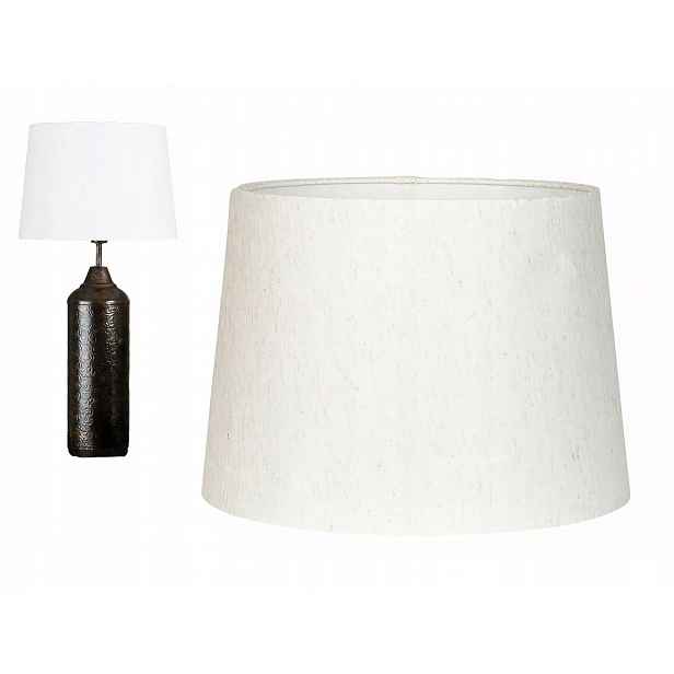 Stínidlo Pro Stojací Lampu Bílý lněný kužel E27 E14 stínidlo