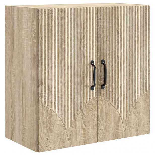 vidaXL Nástěnná skříň 59 x 31 x 60 cm Kompozitní dřevo Dub sonoma