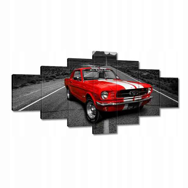 Obrazy 210x100 Červený Ford Mustang