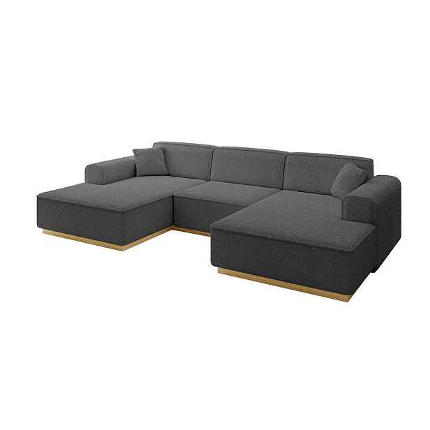 ALTDECOR SEDACÍ SOUPRAVA ve tvaru U IREA-U1-v2 301x165x80 Šedá Buklé