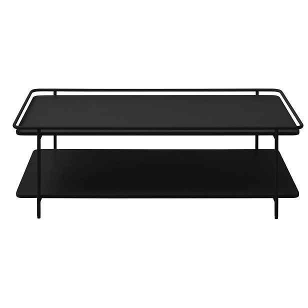 Černý kovový konferenční stolek 55x110 cm Yuba – Unique Furniture