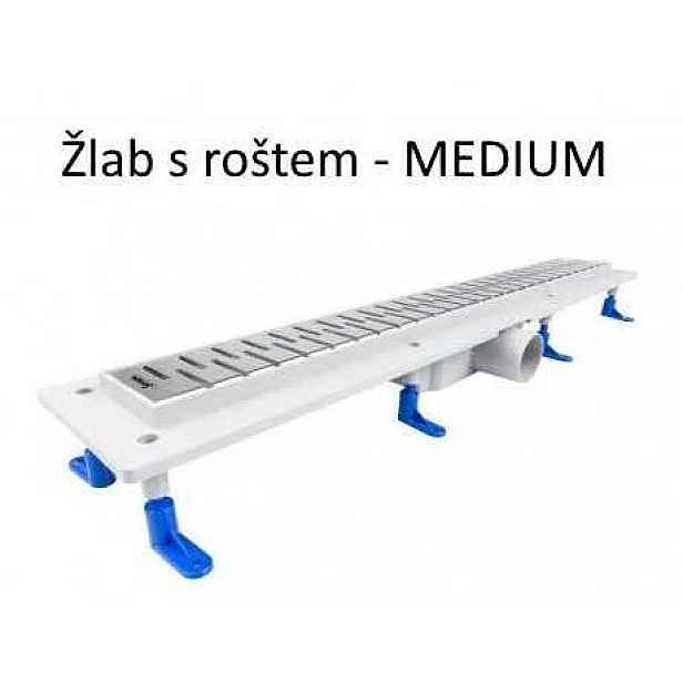 HOPA Odtokový žlab STANDARTline 700 mm do prostoru s roštem Medium
