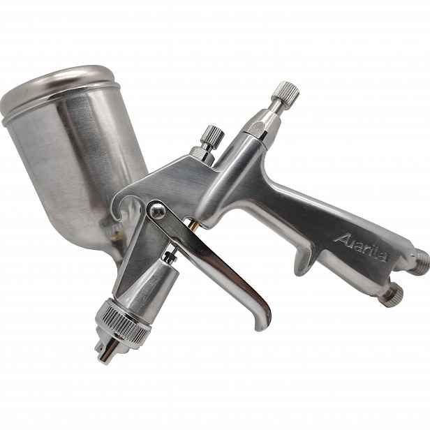 TEMU Sada Mini Stříkací Pistole Auarita F3 - 125ml Gravitační Podavač, 1.0mm pro Přesnou Malbu & Řemesla, Obsahuje Příslušenství, Auto, Air Brush,