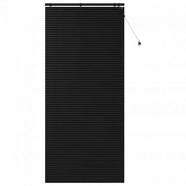 vidaXL Venet školní žaluzie Černá 110 x 250 cm 35 mm Masivní paulovnie