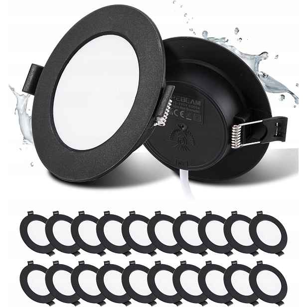 20 stropních lamp 5W, 450LM, 3000K