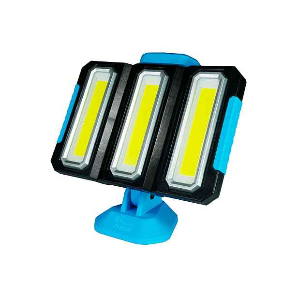 Akumulátorová halogenová lampa 3x721W Led 1500 lm 4000 mAh Přenosná Usb