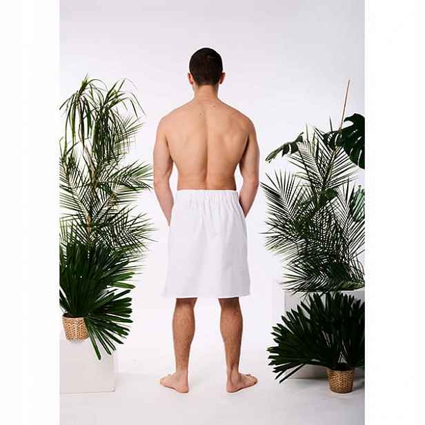 Bavlněný kilt s širokou gumou Yeye Made in Nature M Bílý