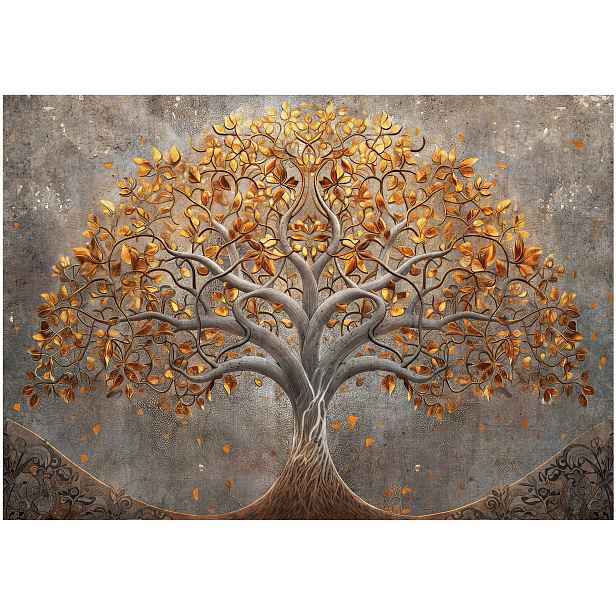 Fototapeta Dřevo Života Květiny Abstrakce Do Ložnice Obývacího Pokoje Tapeta 400x280
