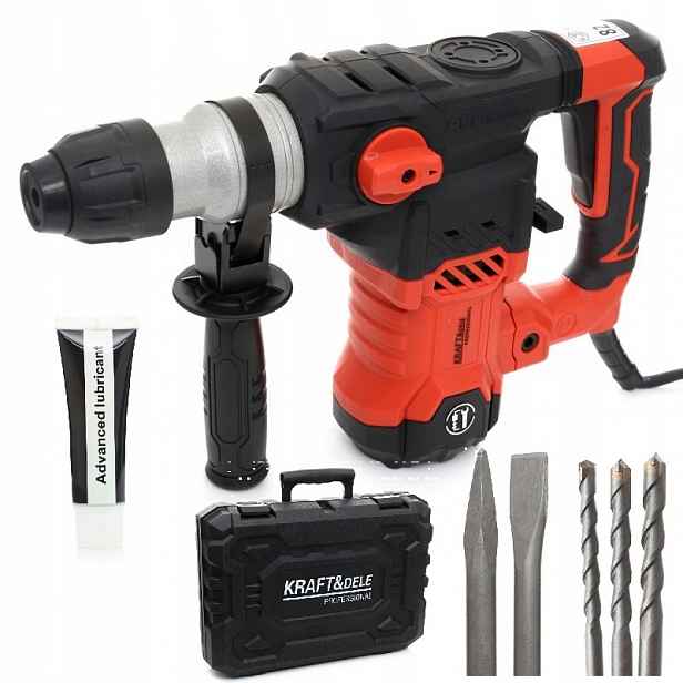 Kraft&dele Příklepové Kladivo Vrtací Kladivo Sds+ 2700W 6J Kufr Dláta KD1735