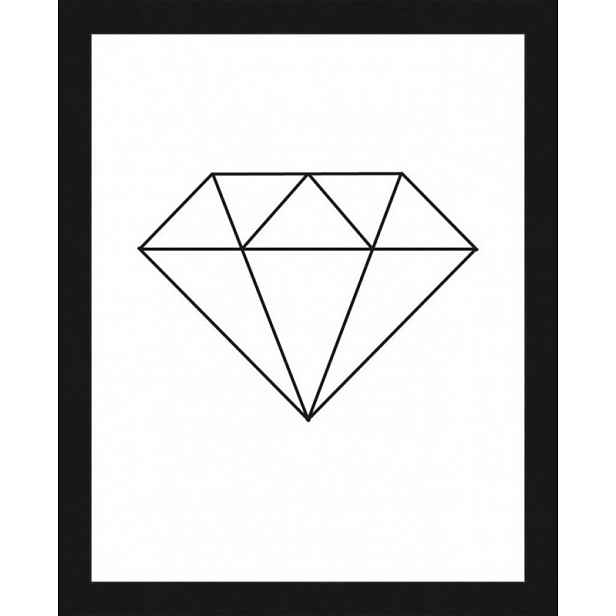 Rámovaný obraz Diamant, 20x25 cm