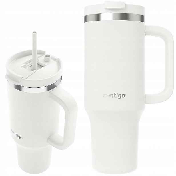 Termohrnek Contigo Streeterville Tumbler 1200 Ml Bílý s brčkem