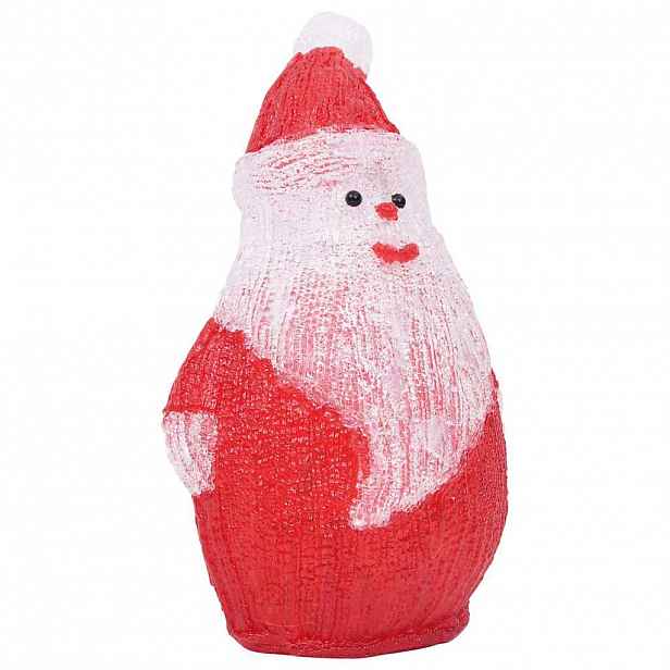 vidaXL Vánoční akrylový Santa s LED vnitřní i venkovní 28 cm