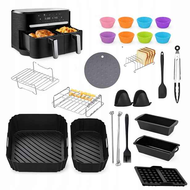 Akcesoria Vybavení Pro Philips Airfryer Dual Basket Sada Vložek Rošty XXL