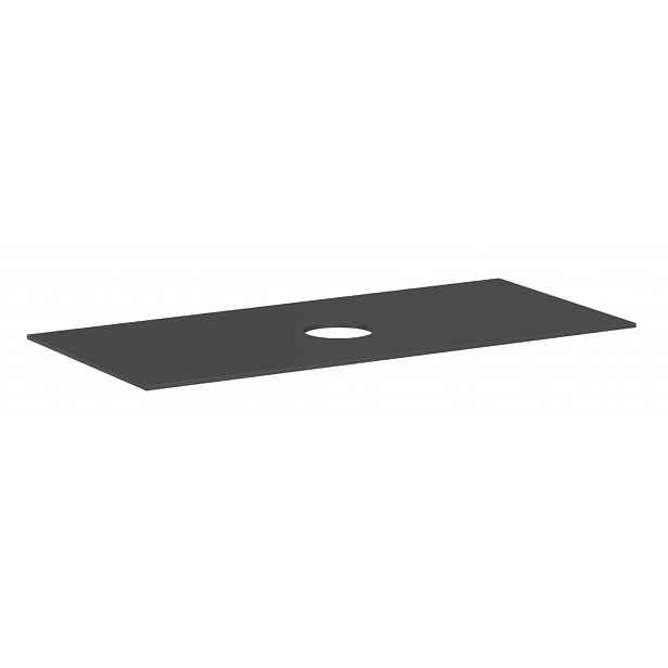 Hansgrohe Xevolos E - Deska pod umyvadlo, 118x55 cm, výřez uprostřed, matná šedá 54330760