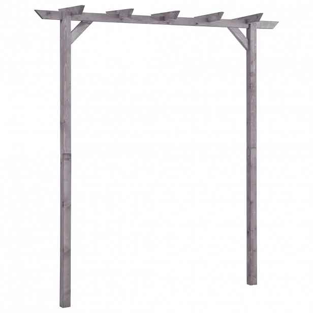vidaXL Zahradní pergola šedá 200 x 40 x 205 cm impregnovaná borovice
