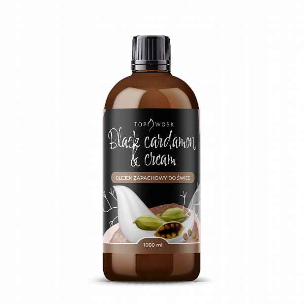 Vonný olej na svíčky Black Cardamon and Cream 1000 ml vůně do vosku