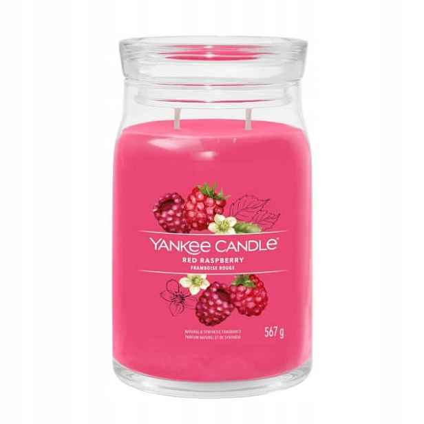 Yankee Candle Fruity Red Raspberry Velká sójová svíčka se dvěma knoty 567 g