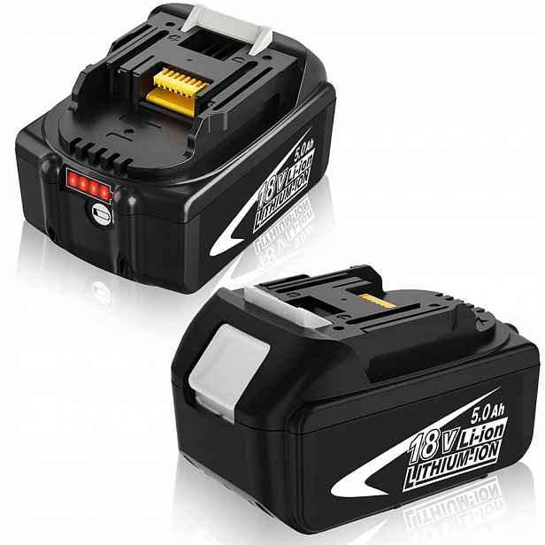 2x Akumulátor Baterie Pro BL1850 BL1860B BL1855 BL1840 18V 5AH Li-Ion