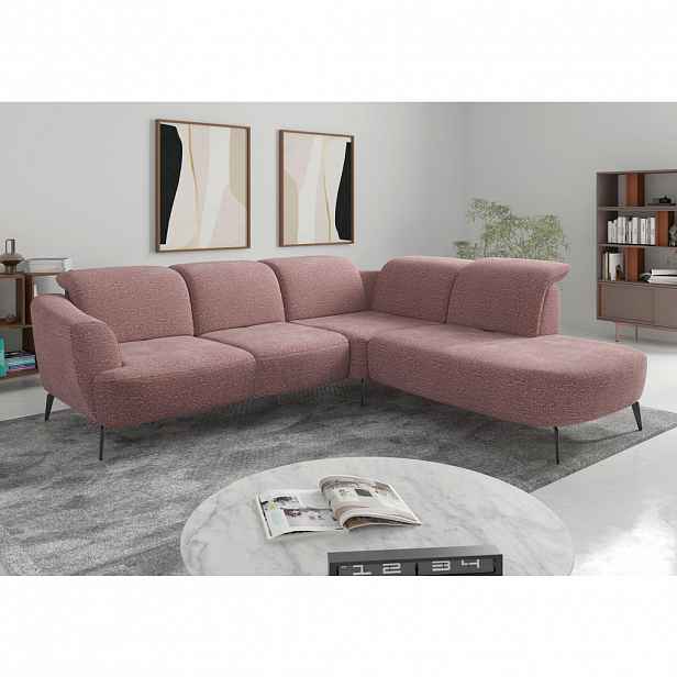 Sit & More ROHOVÁ SEDAČKA, textil, lilková