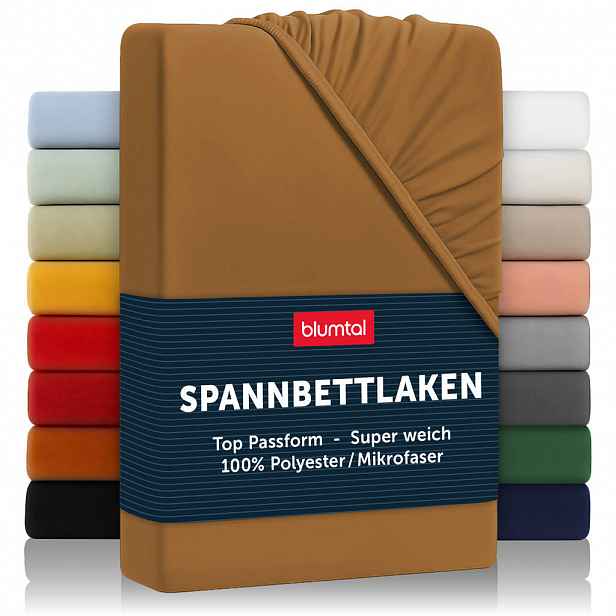 Blumtal NAPÍNACÍ prostěradlo z mikrovlákna, 150/200/30 cm, Hnědá