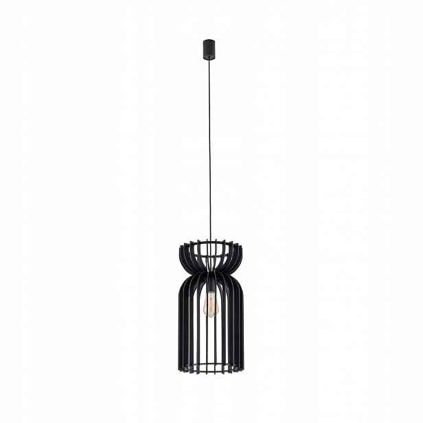 Černá závěsná lampa Kymi s moderním designem nad jídelní stůl Nowodvorski