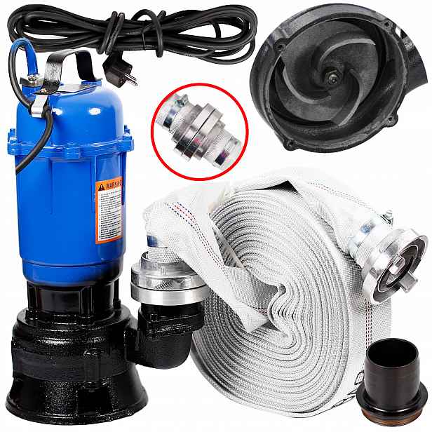 Čerpadlo Na Septik Čisté Špinavé Vody S Ponorným Drtičem Hadice 20 M