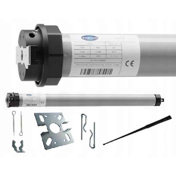 Kabelový pohon motoru pro venkovní rolety Portos Fi 60 mm 20 Nm