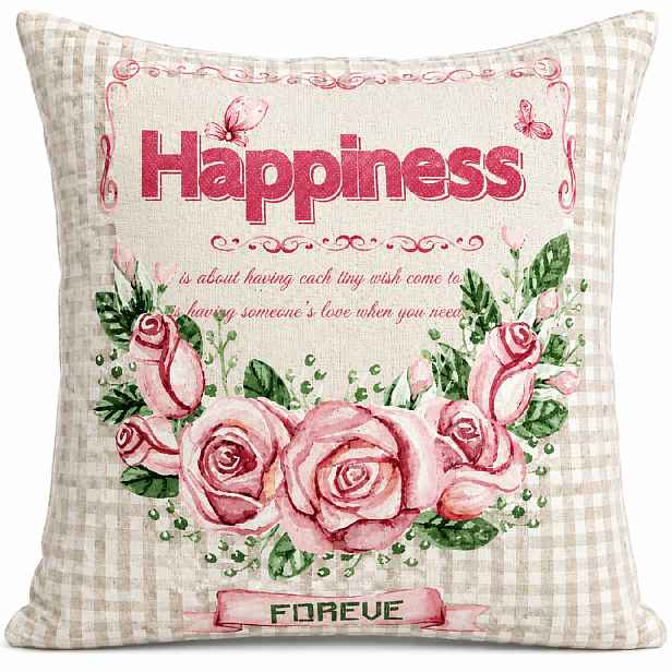 Povlak na polštář HAPPINESS 40x40 cm MyBestHome