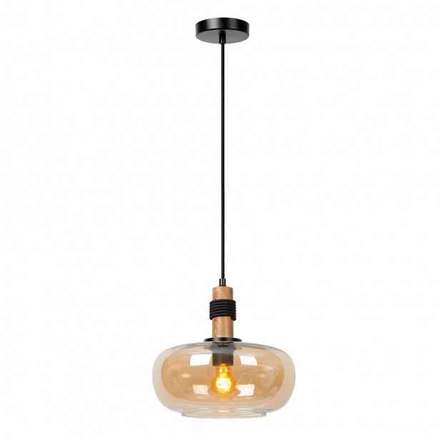 Černá závěsná lampa Ilona vintage nad jídelní stůl 30/62/Lucide