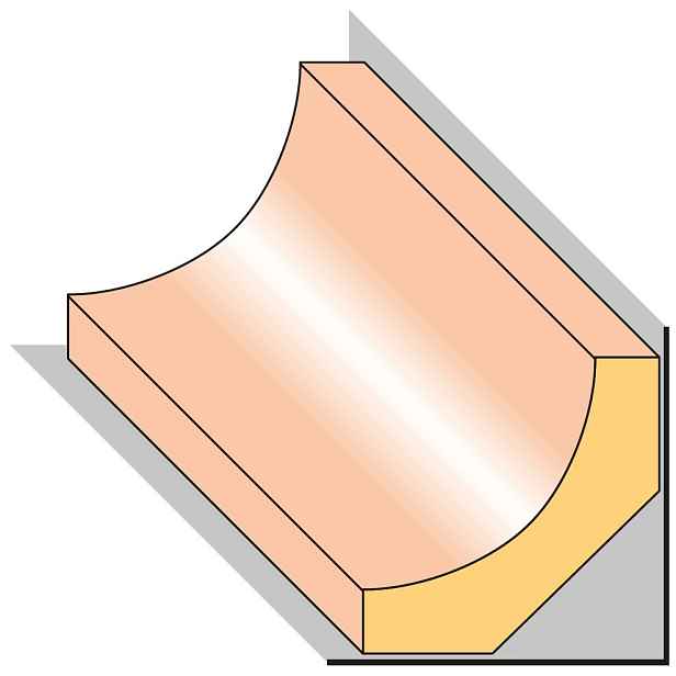 Lišta stropní S1 smrk nastavený 25×25×2000 mm, 25 ks/bal