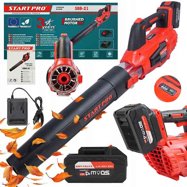 Set: Foukač 16000 Rpm akumulátor 4 Ah nabíječka