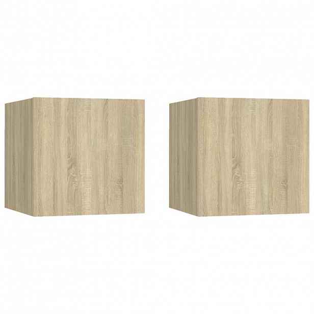 vidaXL Noční stolky 2 ks dub sonoma 30,5 x 30 x 30 cm kompozitní dřevo