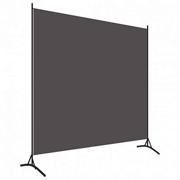 vidaXL Paraván antracitový 175 x 180 cm textil