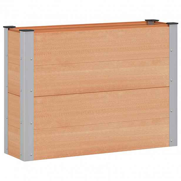 vidaXL Zahradní vyvýšený záhon Hnědá 100 x 30 x 72 cm WPC a hliník