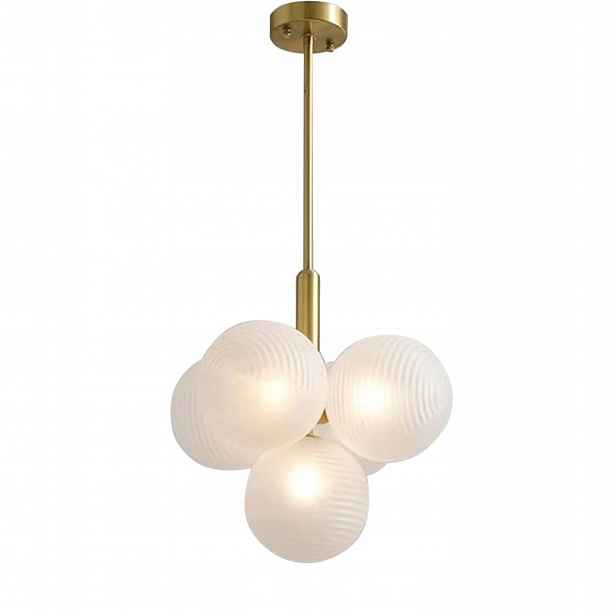 Závěsná stropní lampa Zlatý lustr Koule Bílá Moderní E27 Toolight