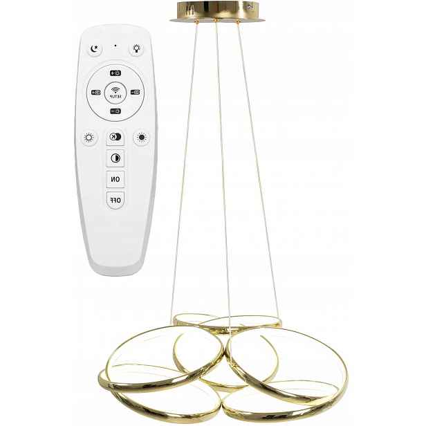 Závěsná stropní Led lampa Moderní zlatý obývací pokoj Dálkový Ovladač Kulatá Toolight