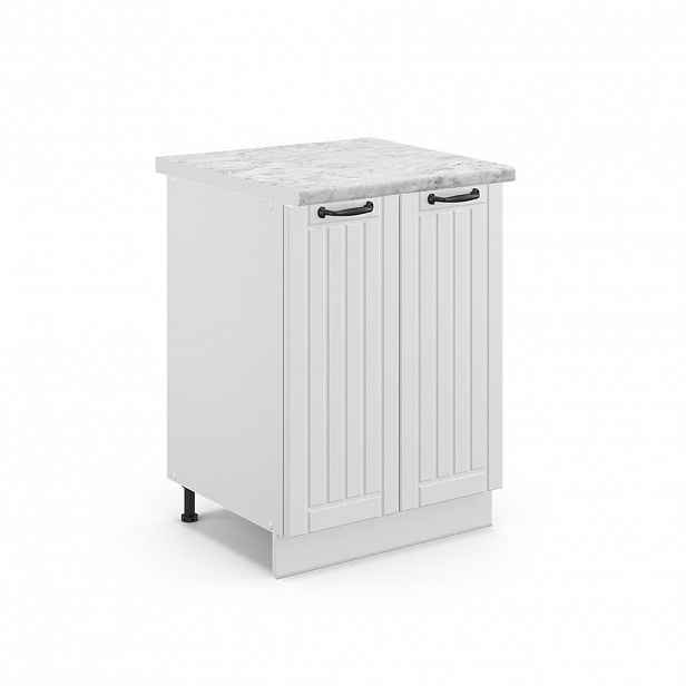 Vicco SPODNÍ SKŘÍŇKA KUCHYŇSKÉ LINKY Fame-Line Bílý venkovský dům 60 cm , PD Mramor