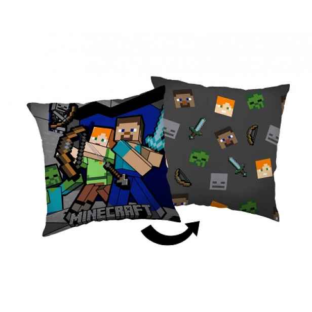 Dětský polštářek Minecraft, 40x40 cm