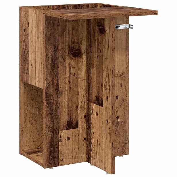 vidaXL Odkládací stolek Staré dřevo 35 x 40 x 55 cm Kompozitní dřevo