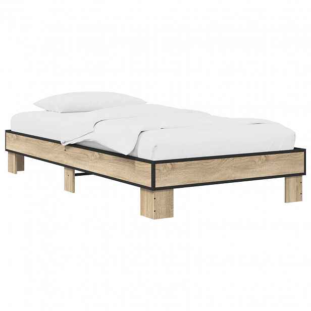 vidaXL Rám postele Dub sonoma 80 x 200 cm Kompozitní dřevo