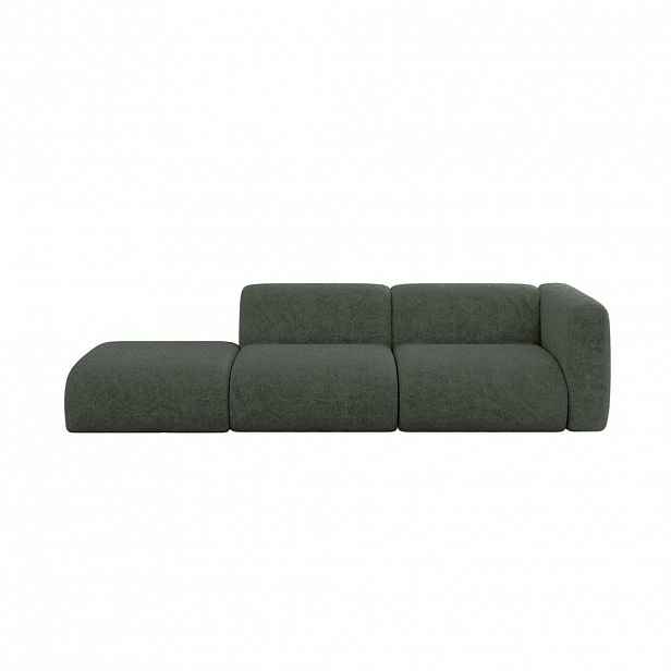 ALTDECOR POHOVKA S PRAVOU OTOMANOU MIRA-S3 296x89x70 Zelená Velur