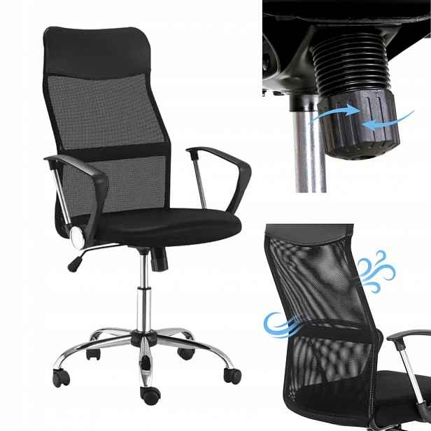 Ergonomické otočné kancelářské křeslo pro práci a studium